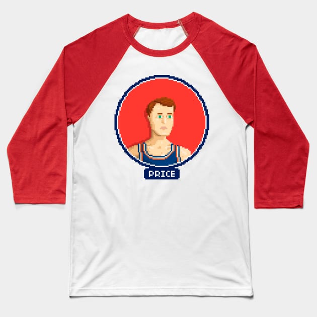 Price Baseball T-Shirt by PixelFaces